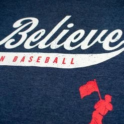 Alternative view of Baseballism – Believe In Baseball Navy T-Shirt (Men’s)