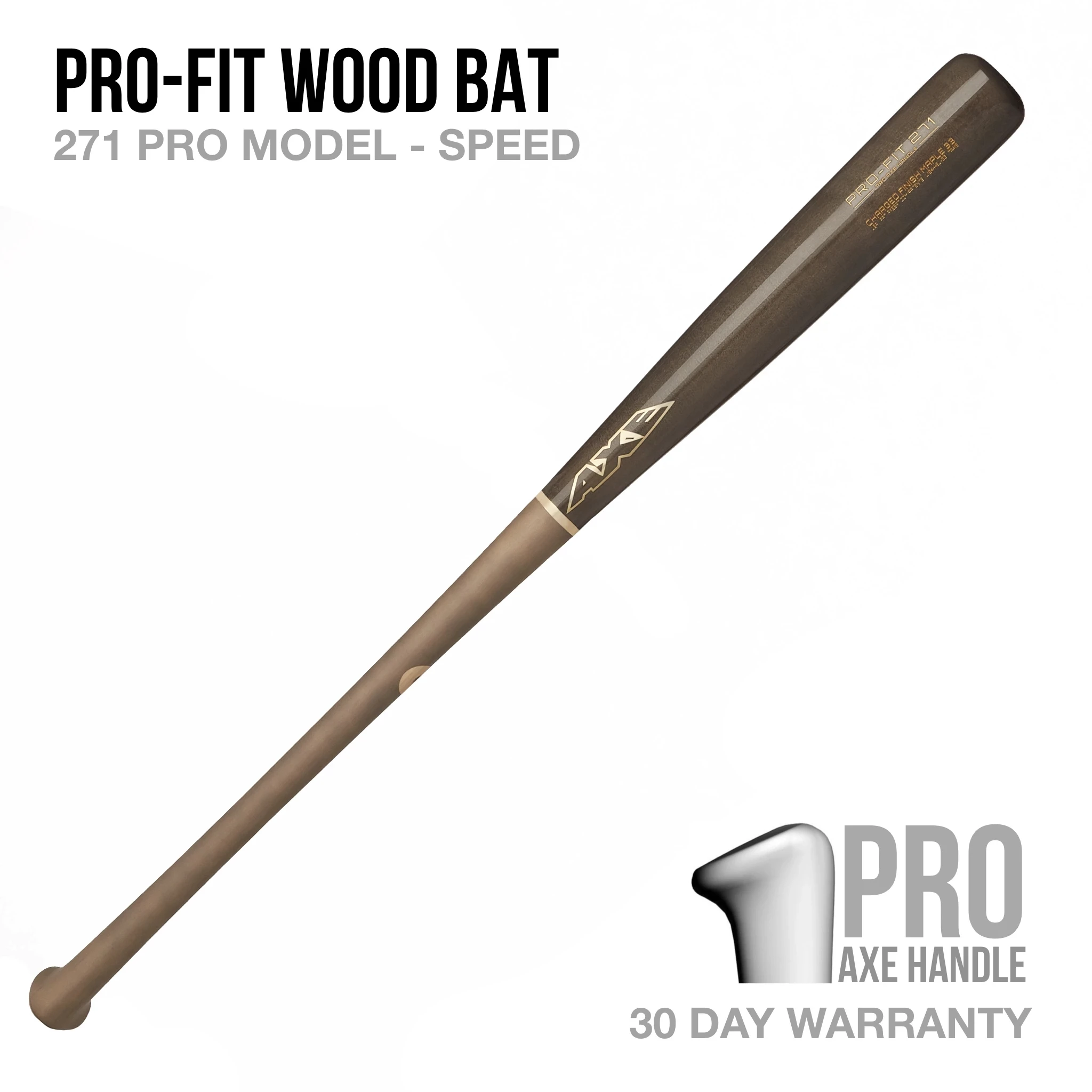 AXE Bats – PRO-FIT 271 MODEL MAPLE – PRO AXE HANDLE 3 AXE Bats – PRO-FIT 271 MODEL MAPLE – PRO AXE HANDLE