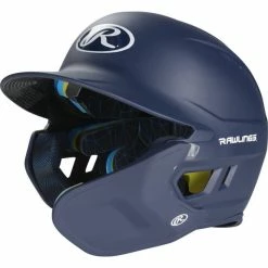 Alternative view of Rawlings MACH One-Tone Matte Helmet W/Adjustable Face Guard Matte Navy