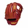 Wilson A2K Ozzie Albies Game Model (IF) 11.5 Red -100percent Sales wilson wilson a2k ozzie albies game model if 115 r